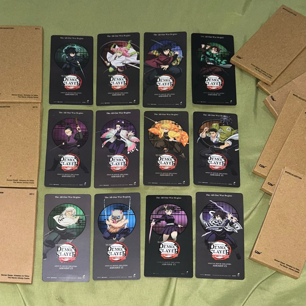 [MIGU] ตั๋วสะสม Demon Slayer x CGV | ตั๋วคอลเลกชัน ABC Kimetsu no Yaiba | Tanjiro Mitsuri Giyuu Muic