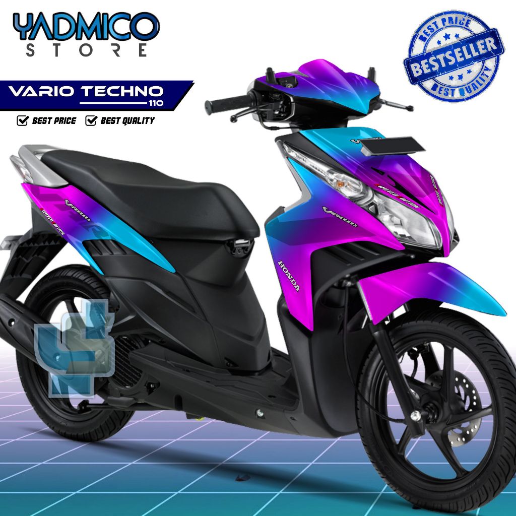Vario Techno 110 Full Body Decal / Vario 110 Techno Fullbody Motorcycle Sticker / Vario Techno Karbu