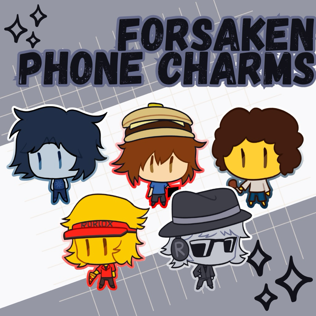 โทรศัพท์ Fanmerch strapp roblox forsaken (สองเวลา, elliot, 007n7, felletsky, โอกาส)