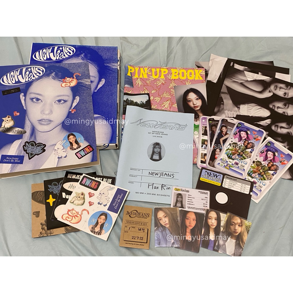 NewJeans Bluebook Haerin Ver. Unclosed Album Fullset (ตรวจสอบคําอธิบาย!)