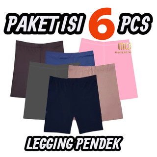 MCB Mojang Cibeber Extra Isi 6pcs Celana Pendek Dalaman Stretch | Shortpants Wanita Dipakai Harian