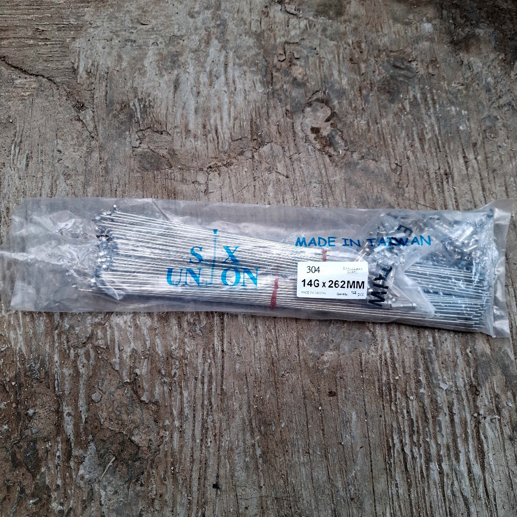 ไต้หวัน Spokes 262 MTB 26 นิ้ว 14G x 262 Stainless Full Chrome 72 ชิ้น