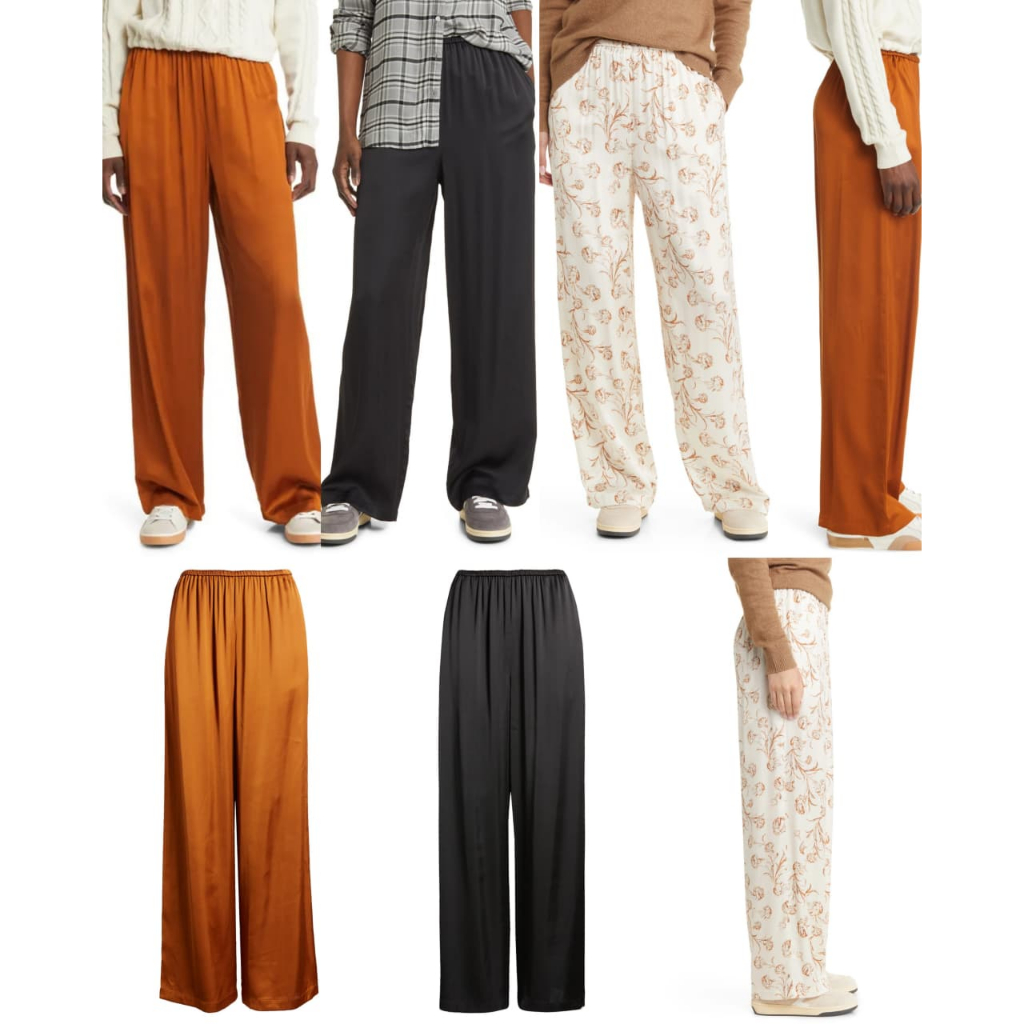 กางเกงดึงขากว้าง Treasure & Bond | กางเกงขายาวผู้หญิง - 8743