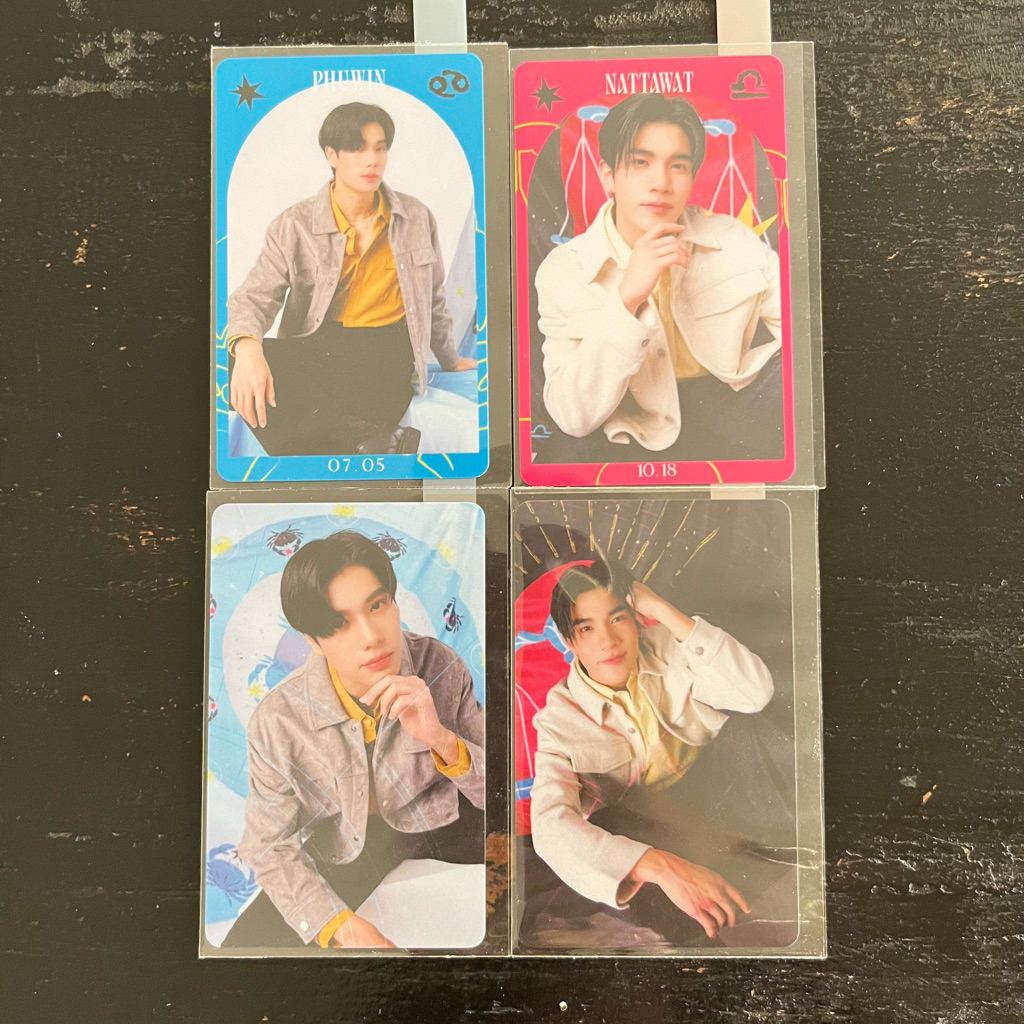 [รับทั้งหมด 140K] Photocard อย่างเป็นทางการ Zodiac Phwin Tangsakuen Fourth Nattokwat Pondphwin Gemin