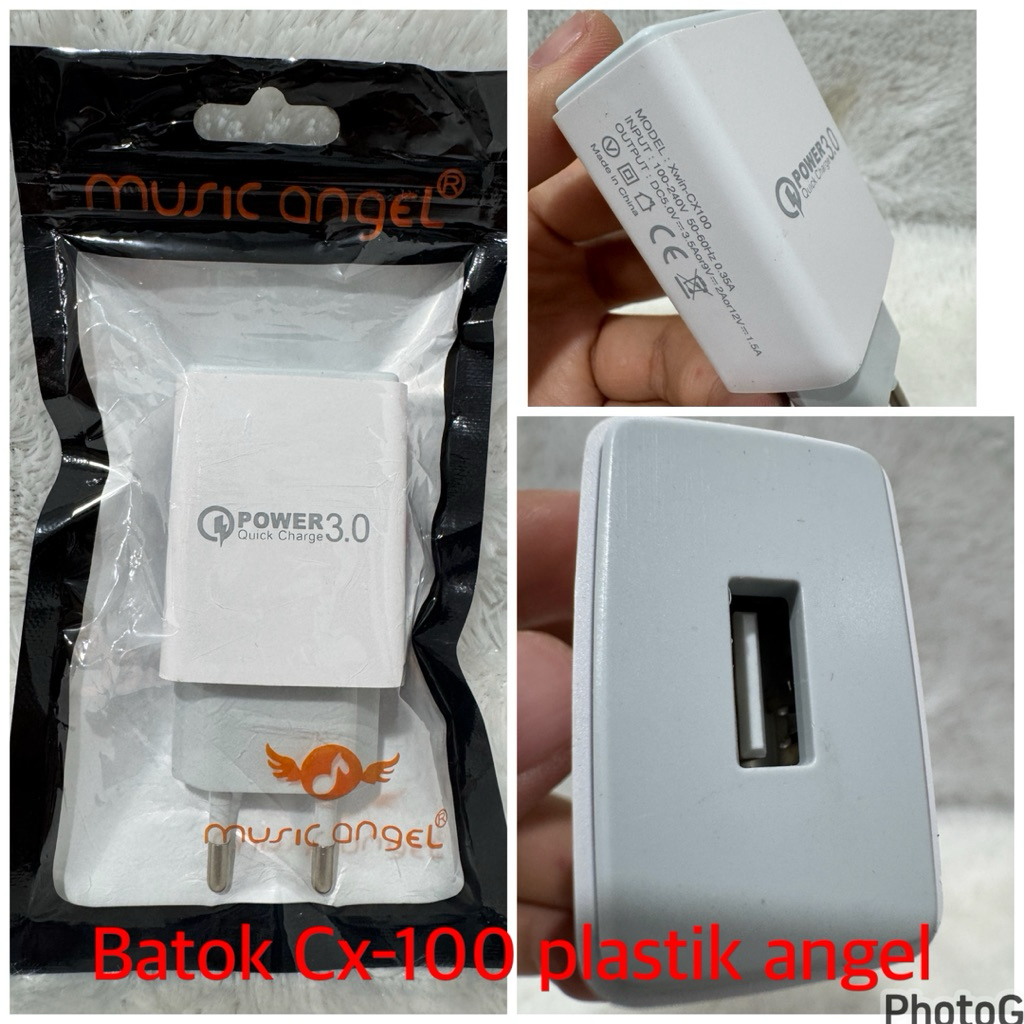 [SH-011] Xwin Batok Cx-100 Packing คลิปพลาสติก Angel 1.2A หัวชาร์จ