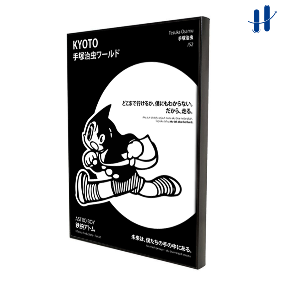 Haydecor Minimalist Astro Boy กรอบตกแต่งผนังห้องแสดงความงาม Minimalist Decor