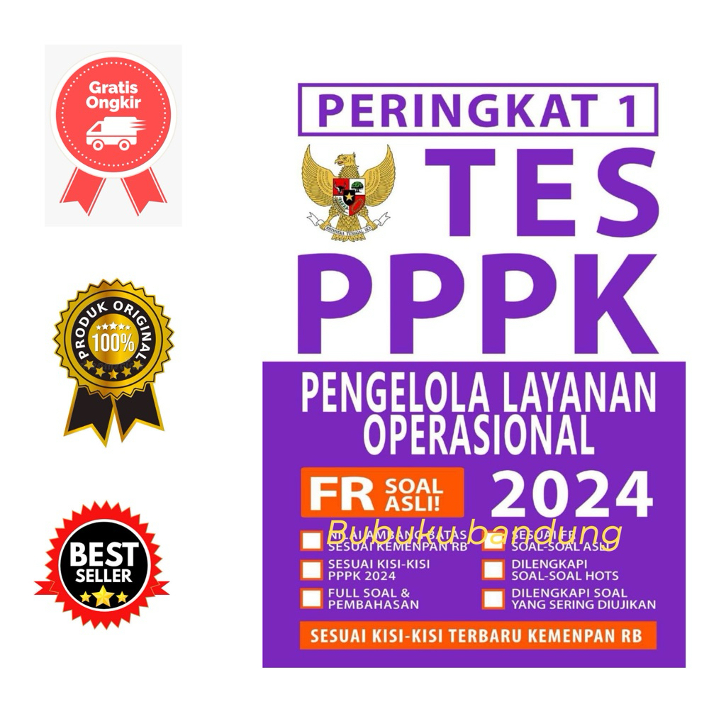 Rank 1 หนังสือการทดสอบ PPPK สําหรับการจัดการบริการเสริม 2024