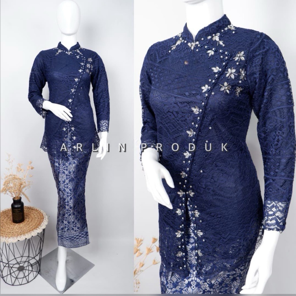 Modern Brocade Kebaya Set - Modern Sequin Kebaya - Modern Graduation Kebaya - Modern Party Kebaya - 