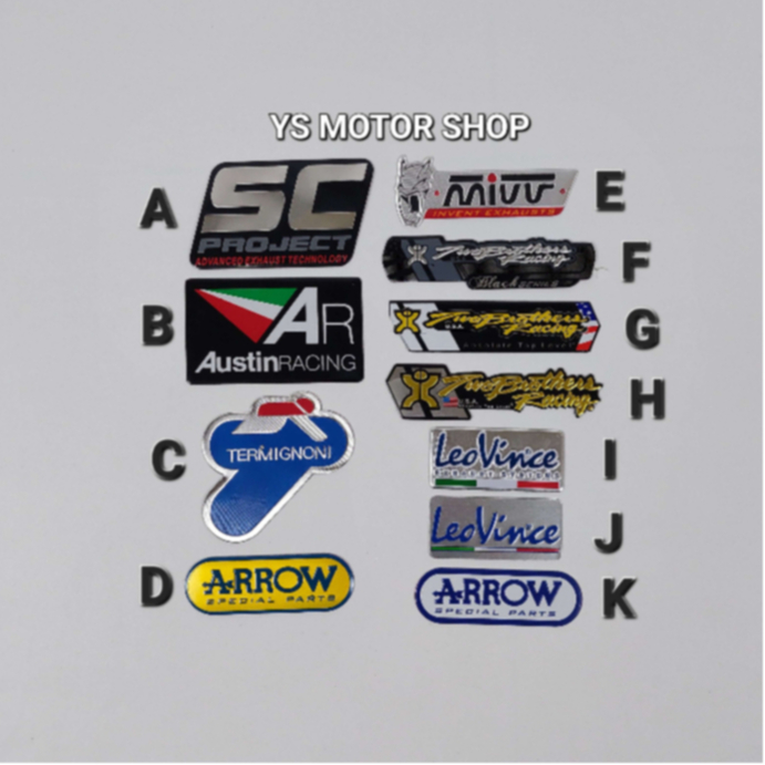 Sc Project Austin Racing Mivv Twobrothers Leovince สติ๊กเกอร์ท่อไอเสียอะลูมิเนียมทนความร้อน