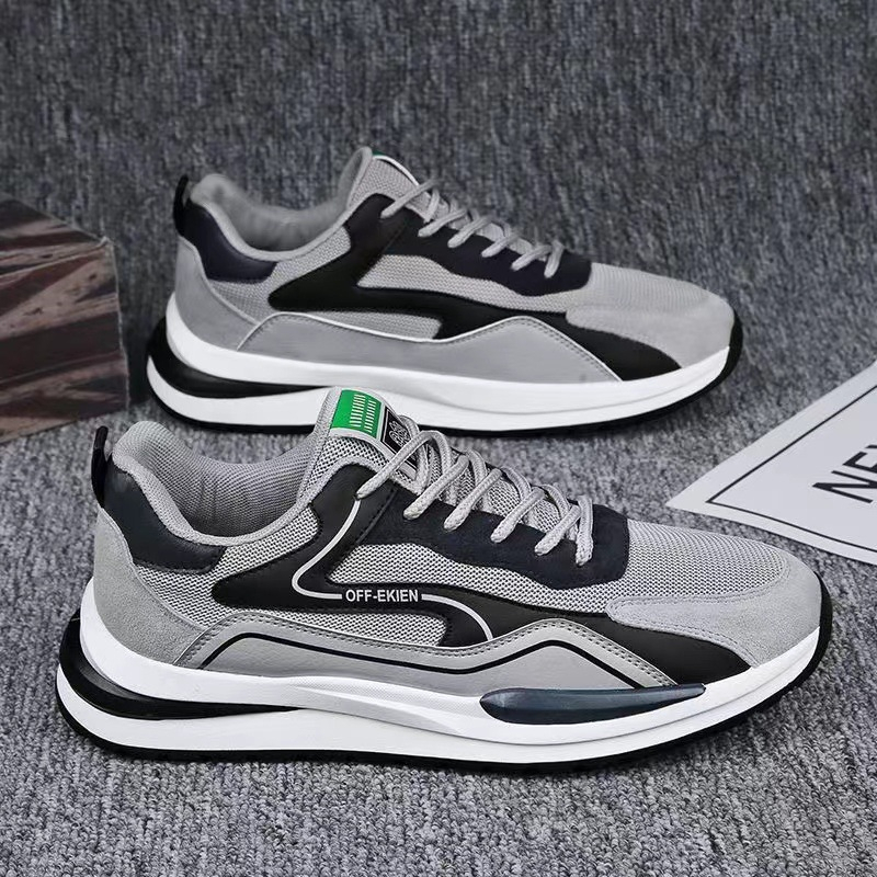 รองเท้าผ้าใบกีฬาผู้ชาย Off-Eiken Cream & Grey