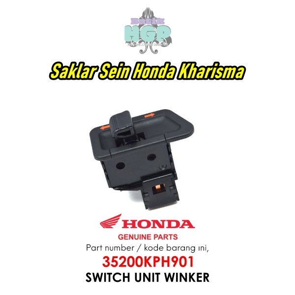 สวิตช์ไฟเลี้ยว Karisma ชุดสวิตช์ AHM Winker ดั้งเดิม - 35200KPH901