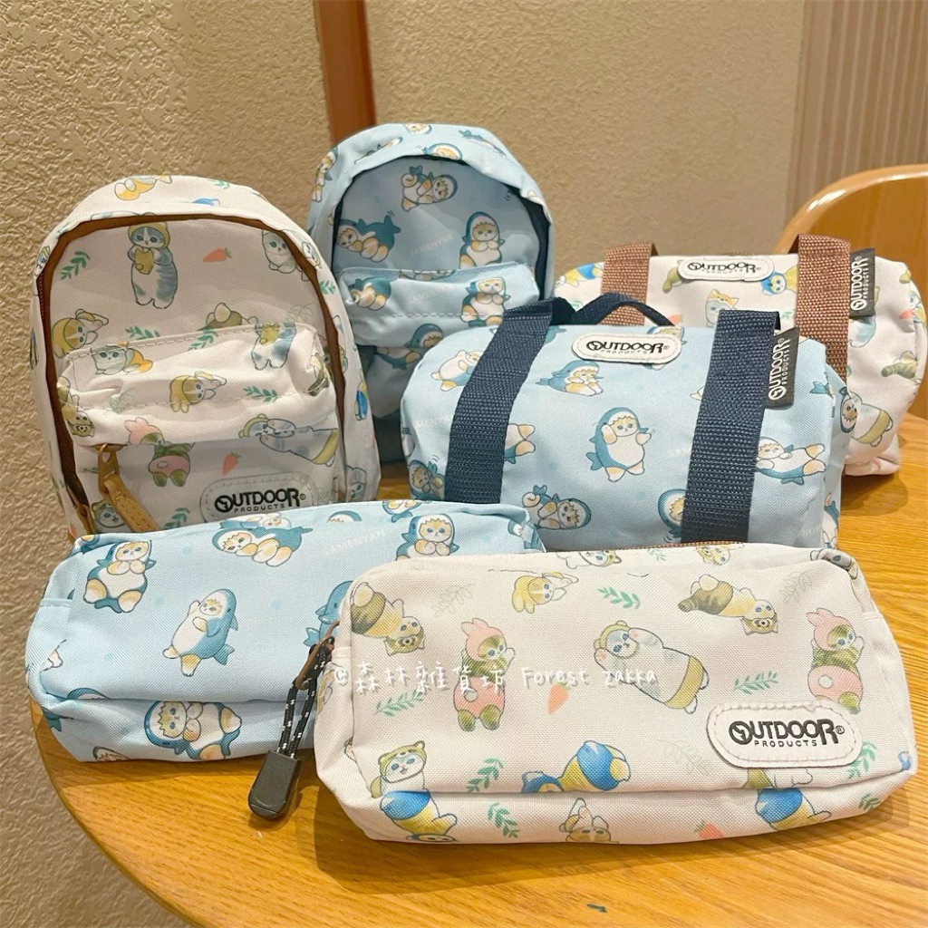 [PREORDER] Mofusand Mini Bag – Boston Pouch & Shark Cat Pencil Case