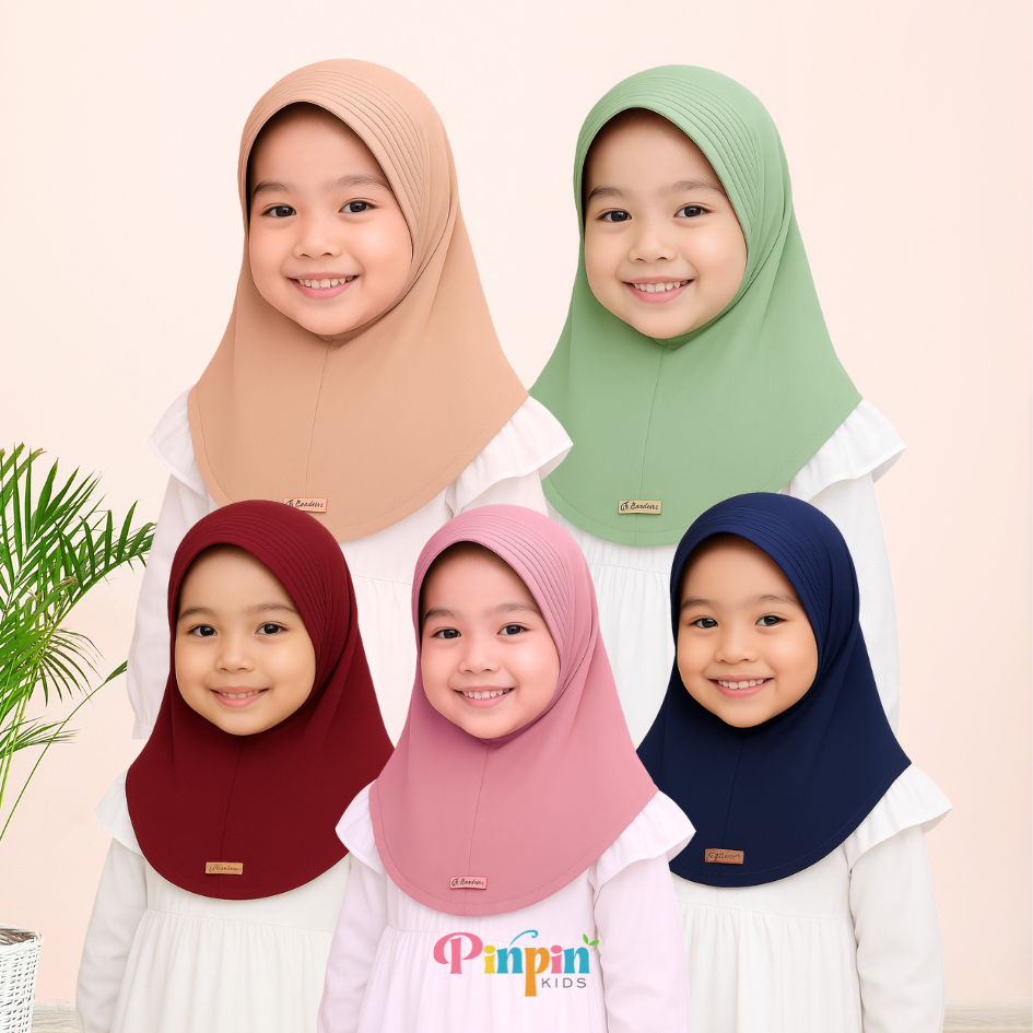 Pinpin Kids - SPORT ฮิญาบเด็ก 3-6 ปี / ฮิญาบเด็ก / ฮิญาบเด็กผู้หญิง