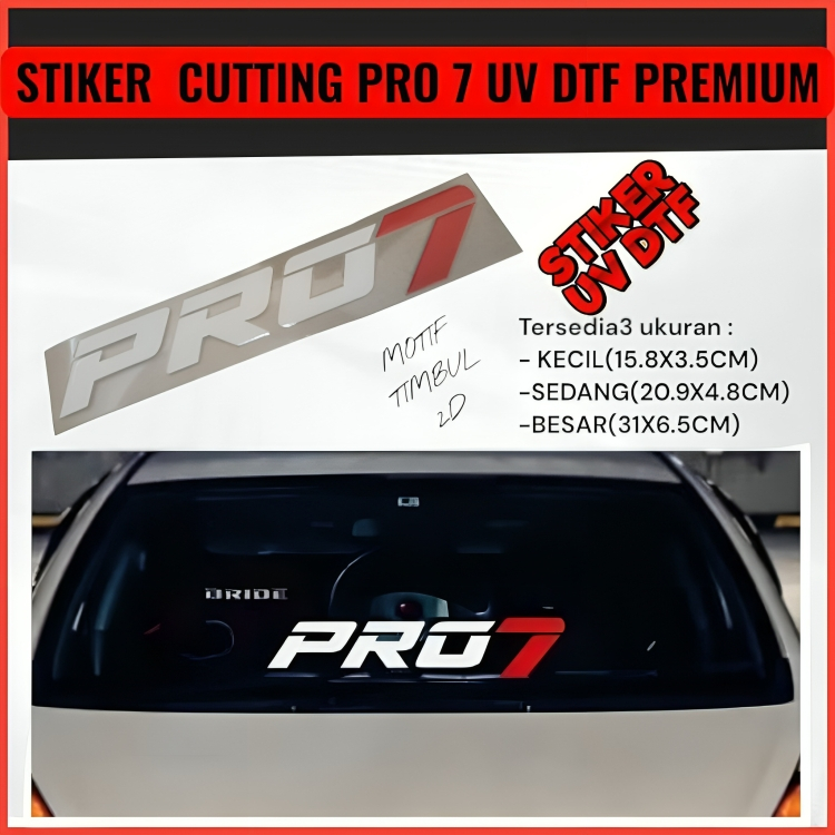PRO 7 สติ๊กเกอร์ UV DFT PREMIUM QUALITY / PRO 7 สติ๊กเกอร์รถแข่งกระจกรถยนต์และร่างกาย