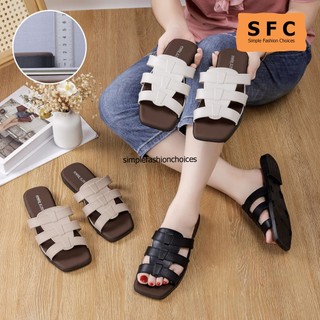 Sandal Wanita Sendal Selop Flat Karet Jelly Kekinian Empuk Anti slip dan Ringan SFC59