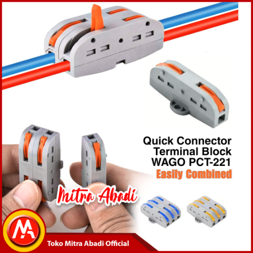 Quick Connector Terminal Block WAGO PCT-221 รวมได้อย่างง่ายดาย / Terminal Block Cable Connector พร้อ
