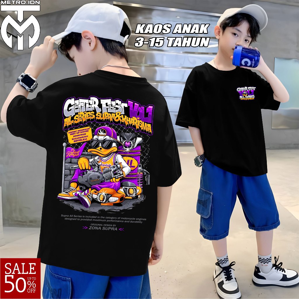 Supra Boyolali GETTERFEST เสื้อยืดเด็ก Unisex - เสื้อยืดผู้ชายและผู้หญิง - เสื้อผ้า Supra