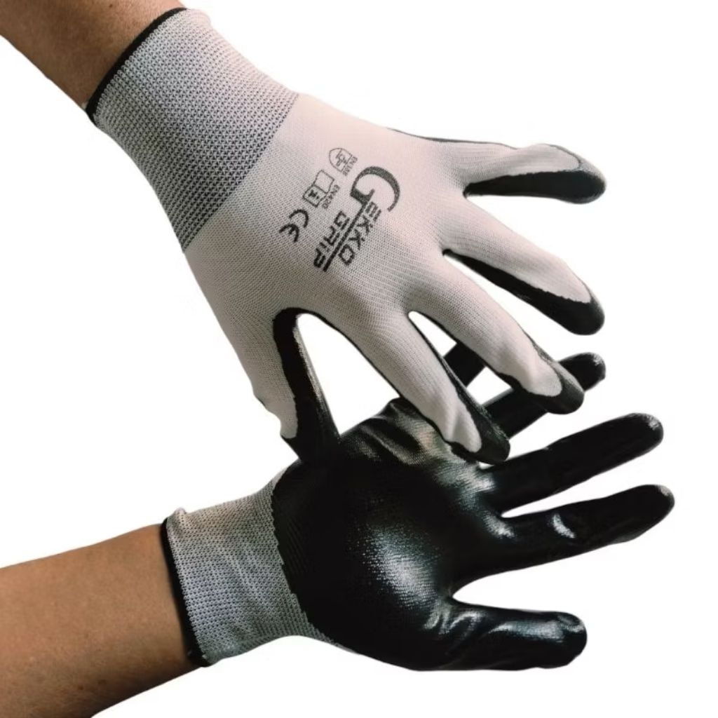 ถุงมือทํางานหรูหราพื้นยาง gekko ผู้ชายผู้หญิง