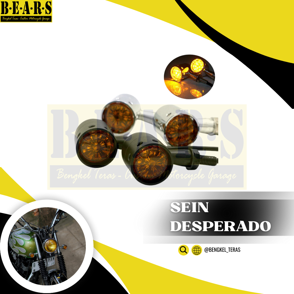 Custom Desperado Kawasaki W175 ไฟเลี้ยวรถจักรยานยนต์แบบกําหนดเอง