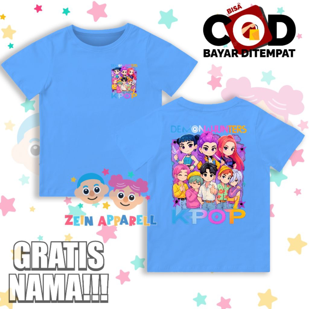 Demon Hunter Kpop เสื้อผ้าเด็ก - Demon Hunter Kpop เด็กแฟชั่น - Demon Hunter Kpop เสื้อยืดเด็ก