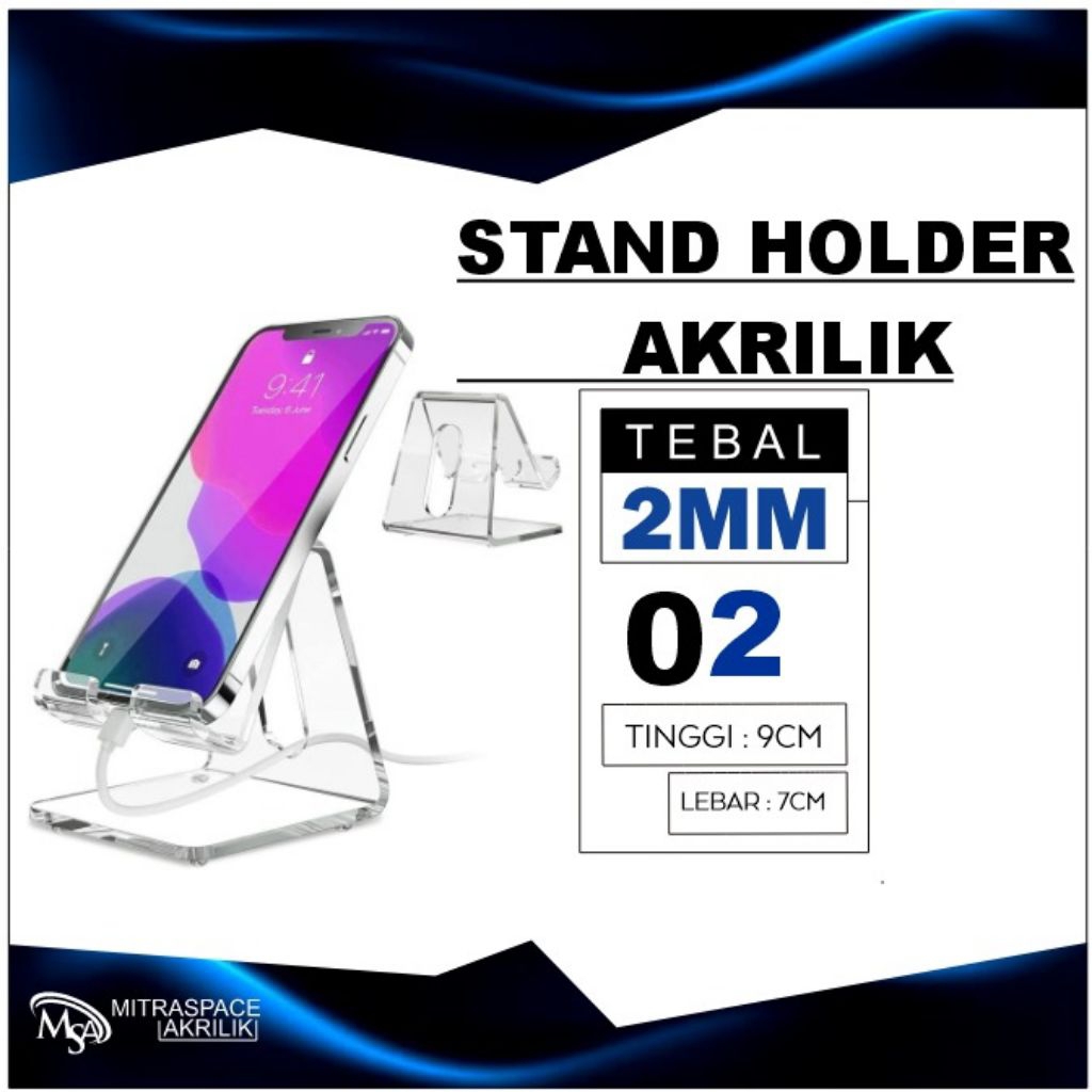 ACRYLIC / ACRYLIC HANDPHONE HOLDER STAND 2 / ACRYLIC STAND 2
