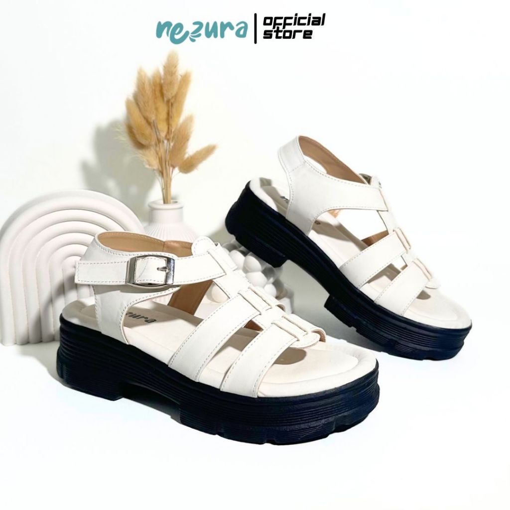 NEZURA รองเท้าแตะผู้หญิง Lofer Wedges ENZY Mules แพลตฟอร์มใหม่อินเทรนด์สาว