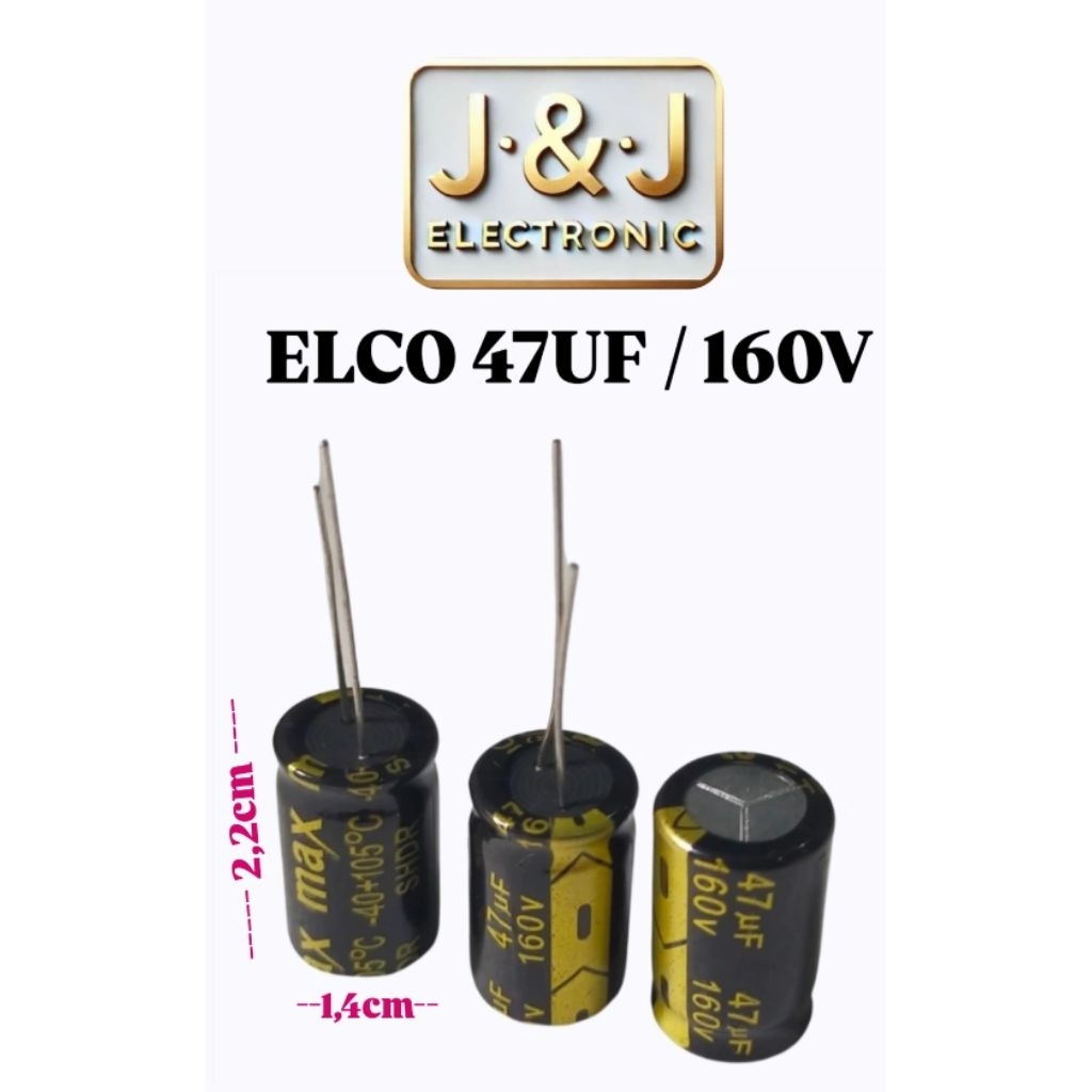ELCO 47UF/ 160V MAX*
