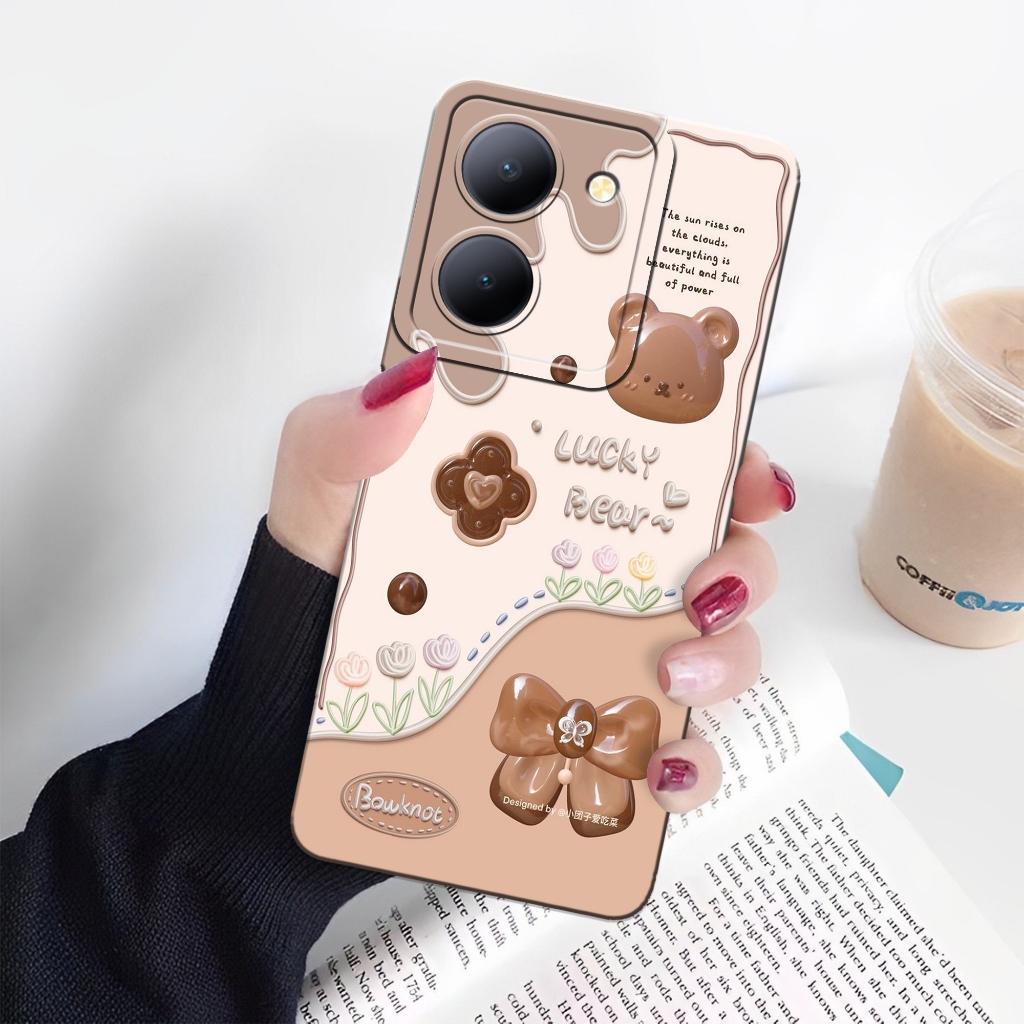 เคส VIVO Y36 4G / Y36 5G ล่าสุด - เคส Leviora - เคสแฟชั่น Bear - เคส VIVO Y36 4G / Y36 5G Softcase -