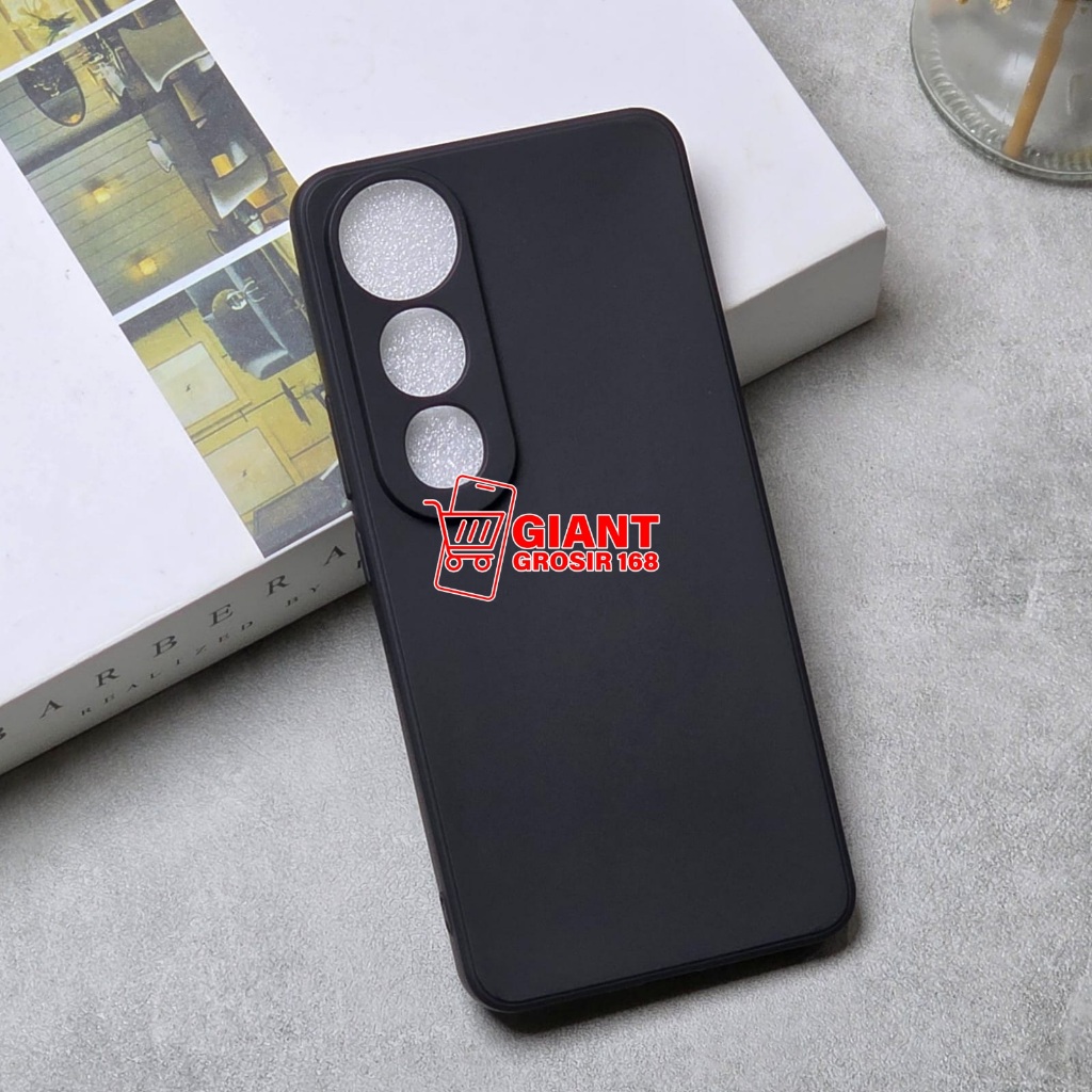 VIVO V50 LITE VIVO V27 5G VIVO V27E 4G VIVO V29 5G VIVO V29E 5G CASE MACARION สีดํา SILICON สีดํา VI