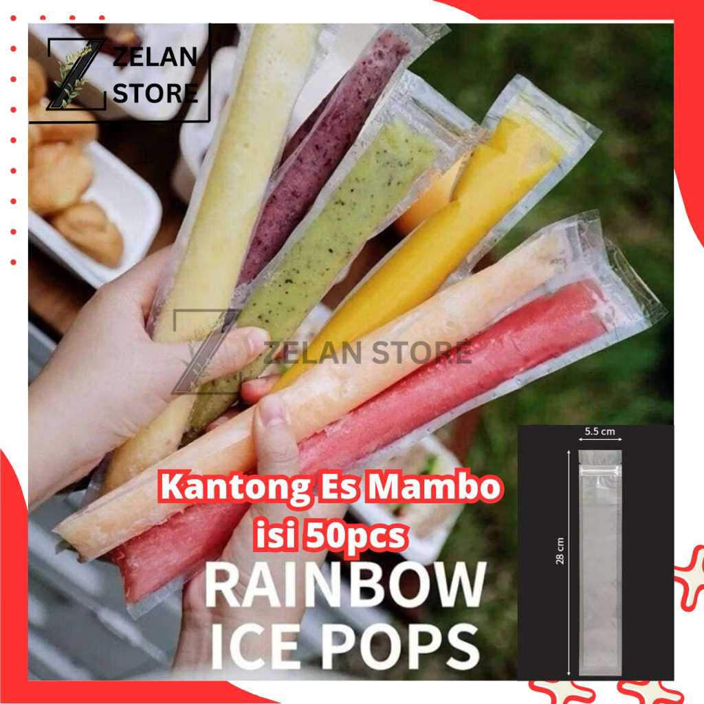 LILIN Mambo Ice Bag / Mambo Ice Plastic / ถุงพลาสติกไอศกรีมยาว / แพ็คน้ําแข็งโฮมเมด