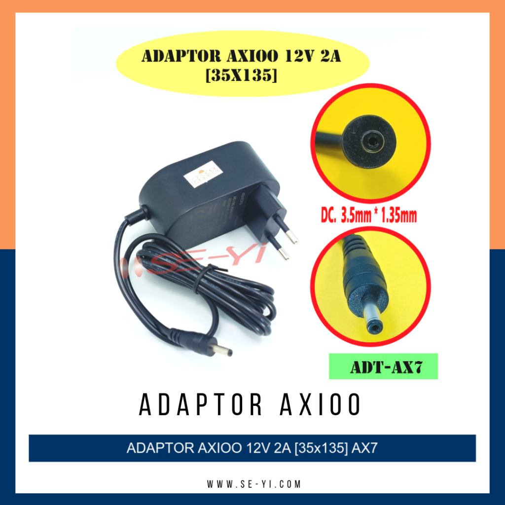 แท่นชาร์จ Adaptor Axioo Mybook 14 N146A 12V-2A 3.5*1.35mm AX7