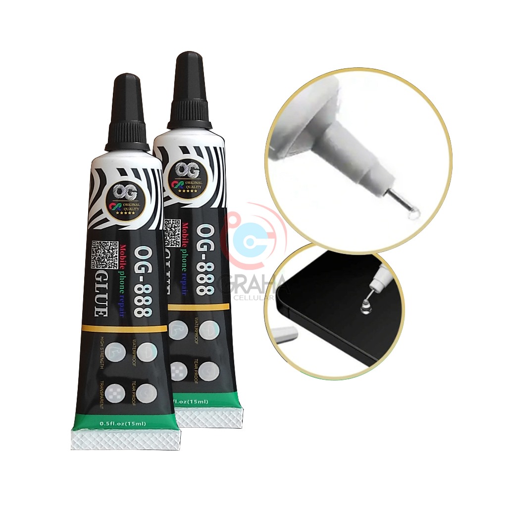 OG SUPER OG-888 หน้าจอสัมผัสสีดํา 15ML GLUE