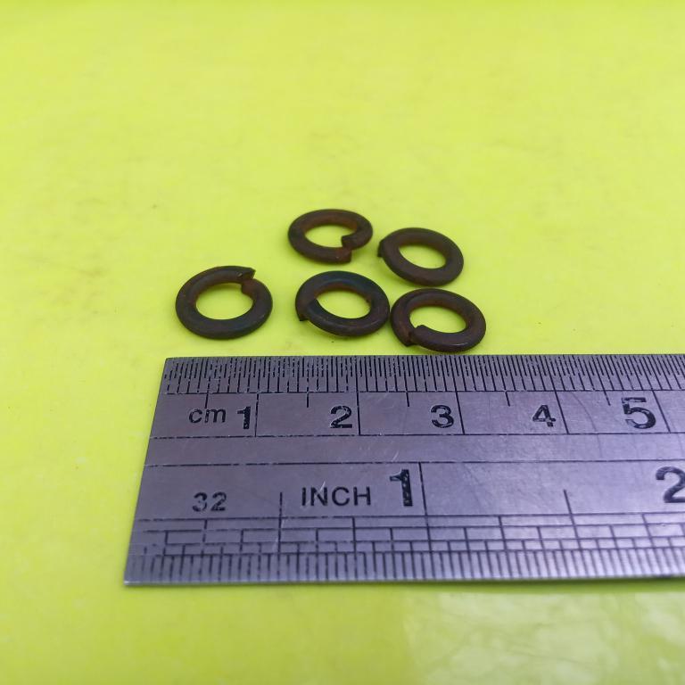 M6 STEEL SPRING RING / 10 KEY BOLT RING / M6 STEEL SPRING RING RING RING / สีดํา M6 VER RING / M6 ST