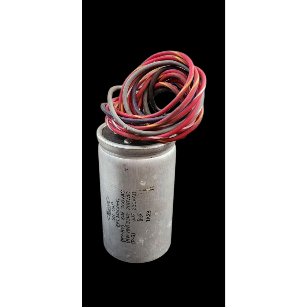 Elco Staring Capacitor 3 Output - 8uf 400VAC; 33uf 200VAC; 9uf 230VAC - Marcon