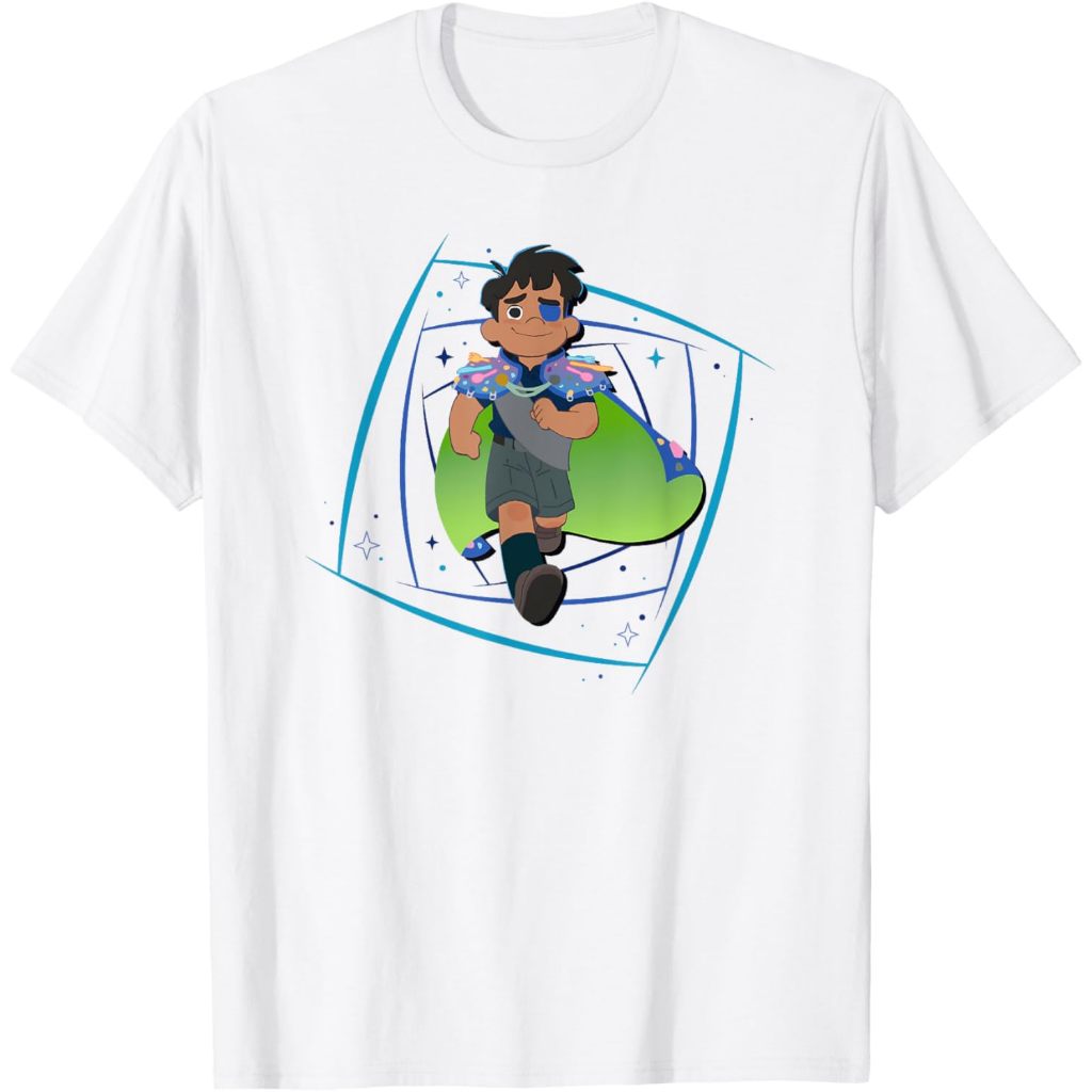 เด็กและผู้ใหญ่ของอําพัน 24s Disney Pixar Elio Heroic Pose Space Portrait เสื้อยืด