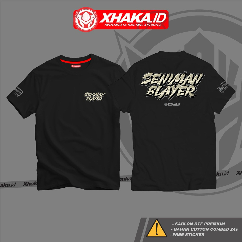 เสื้อยืดศิลปิน Blayer V2 By XHAKA.ID เครื่องแต่งกายแข่งอินโดนีเซีย