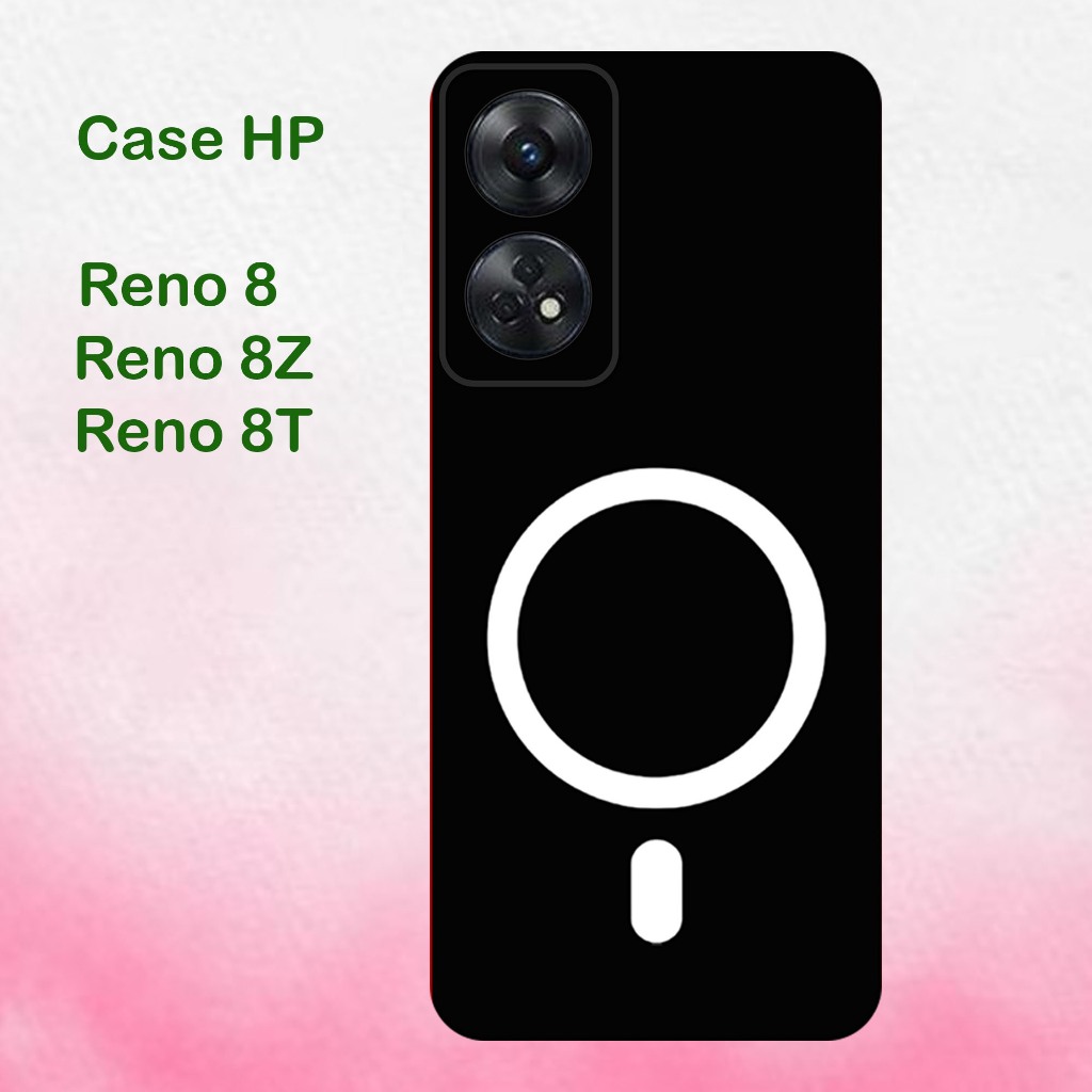 CASE oppo reno 8 / oppo reno 8Z / oppo reno 8T / oppo reno 8 pro - ซิลิโคนสีดํา วัสดุยืดหยุ่นหนา