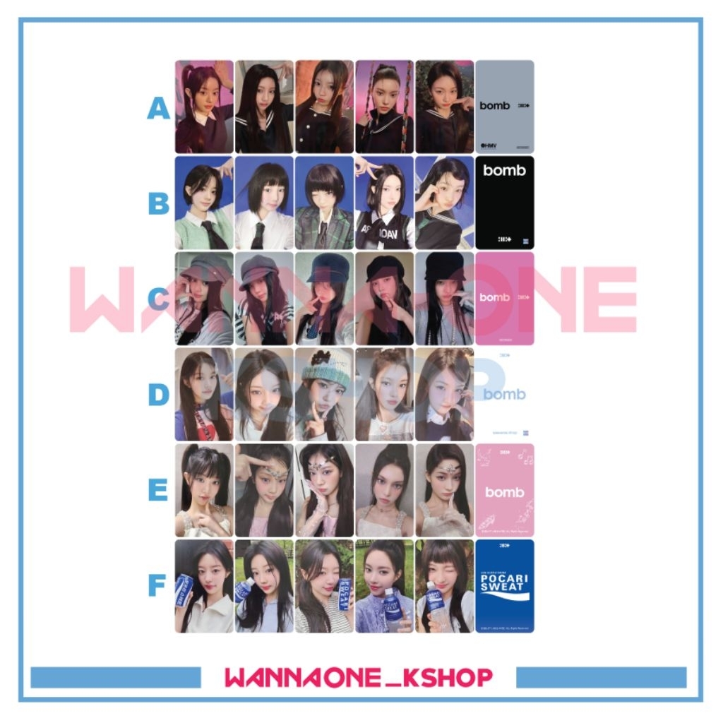 Photocard illit BOMB อัลบั้ม pub
