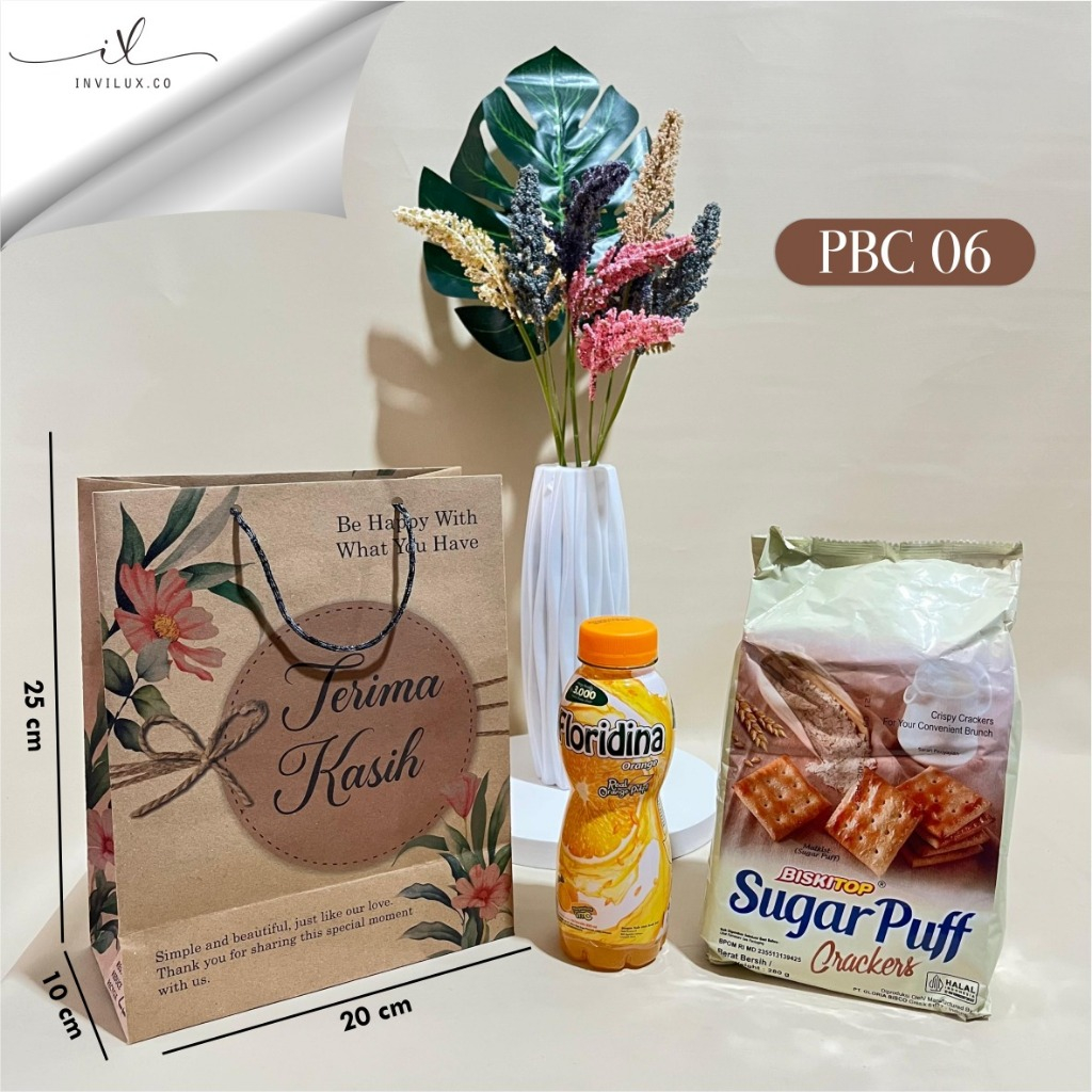 KRAFT WEDDING SOUVENIR BAG - DELIMA BRAND BROWN PAPER BAG - NORMAL