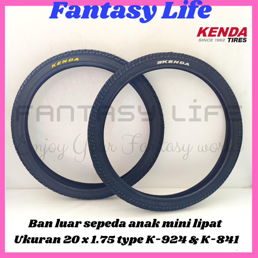 ยางนอก Fantasy kenda ขนาด 20 x 1.75 ประเภท K-924 และ K-841 minion จักรยานมินิพับ BMX