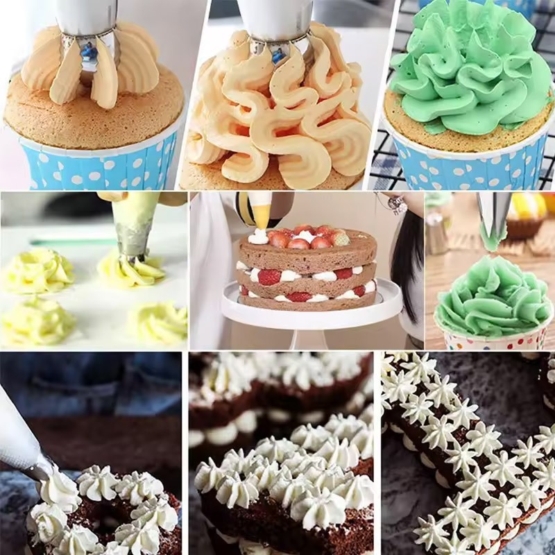 RUSSIAN CAKE CREAM SPUIT / TART CAKE SpUIT / TART CREAM SPUIT สําหรับเค้ก DECORTATION