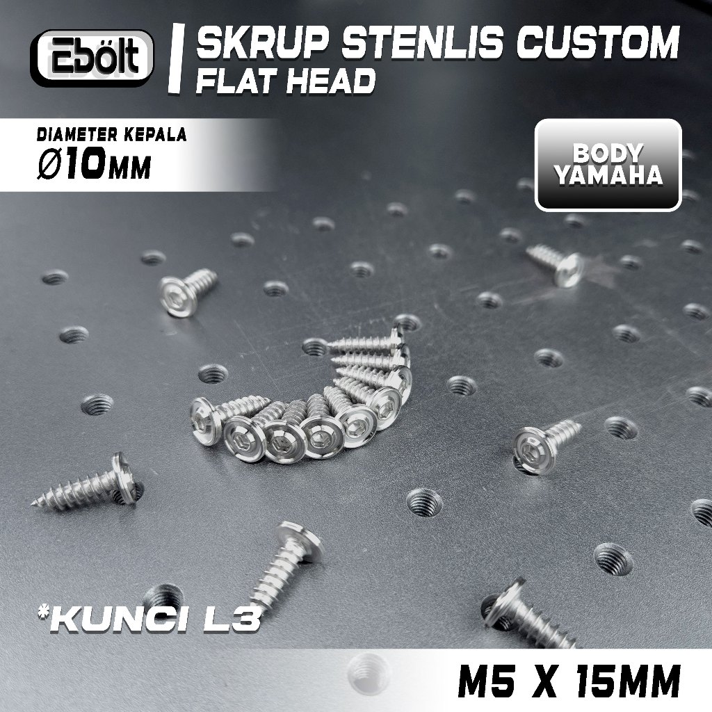 BODY COVER SCREW UNIVERSAL FILTER SCREW YAMAHA HONDA AUTOMATIC BODY SCREW BOLT MIO BEAT STAINLESS BO