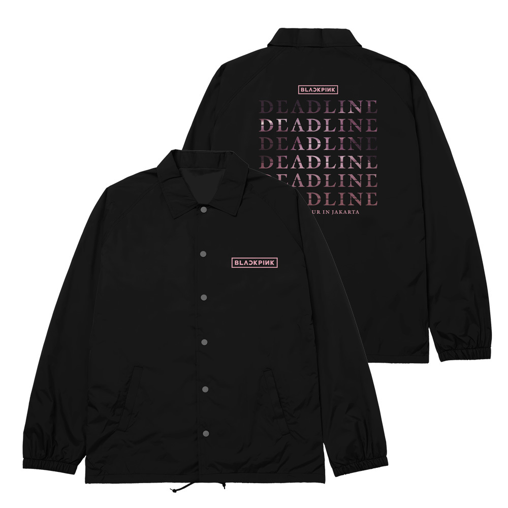เสื้อแจ็คเก็ตเสื้อกันลม deadline ทัวร์สีดําสีชมพูระดับโลก