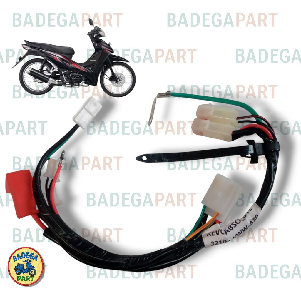 สายแบตเตอรี่ Revo Abs KWW ครบชุดพร้อมซ็อกเก็ตสายเคเบิลแบตเตอรี่ Honda Revo Absolute ครบชุดฟิวส์ที่อย