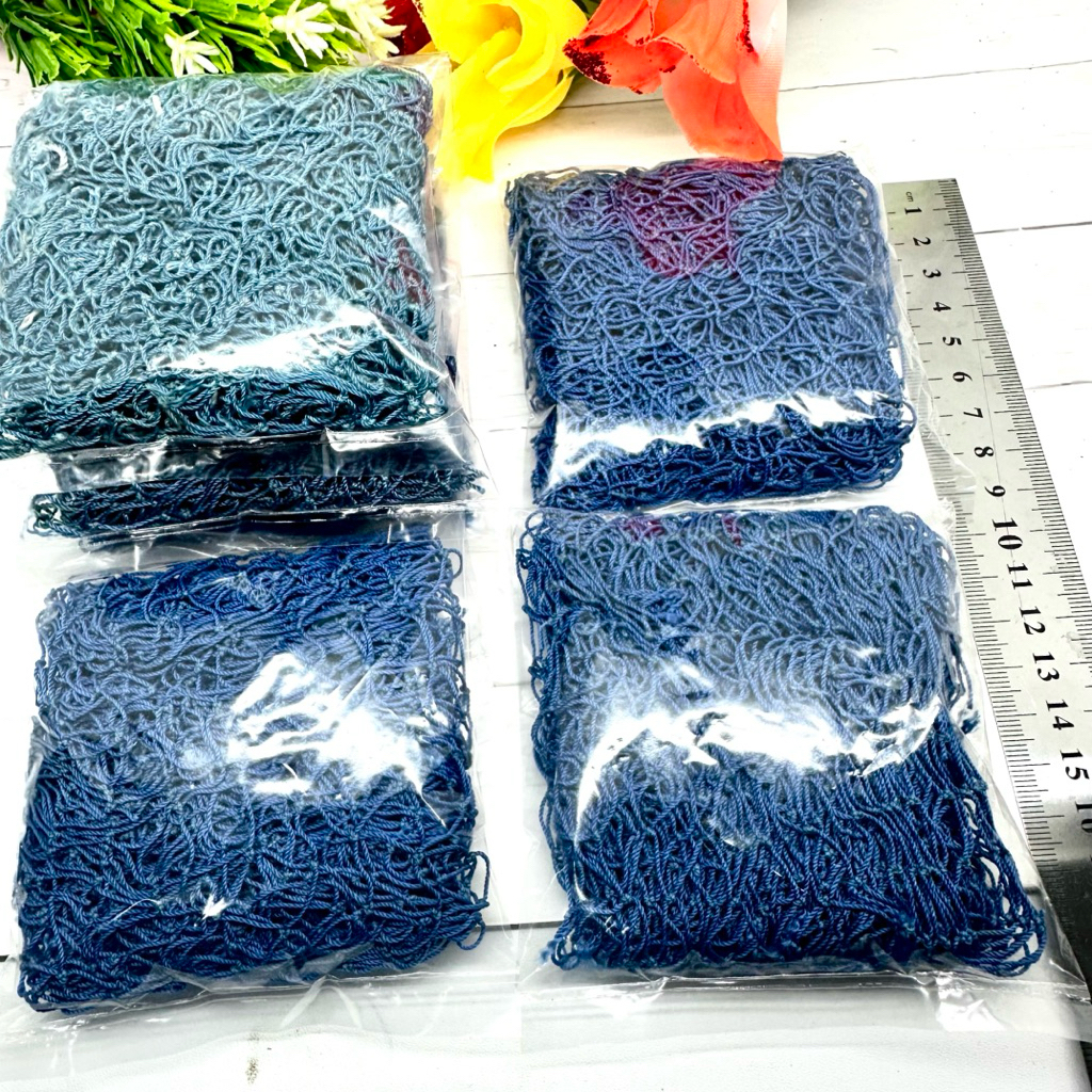HIJAU TSN GREEN NET ROPE สําหรับล้าง DISHES, KNITTED MESH FIBER
