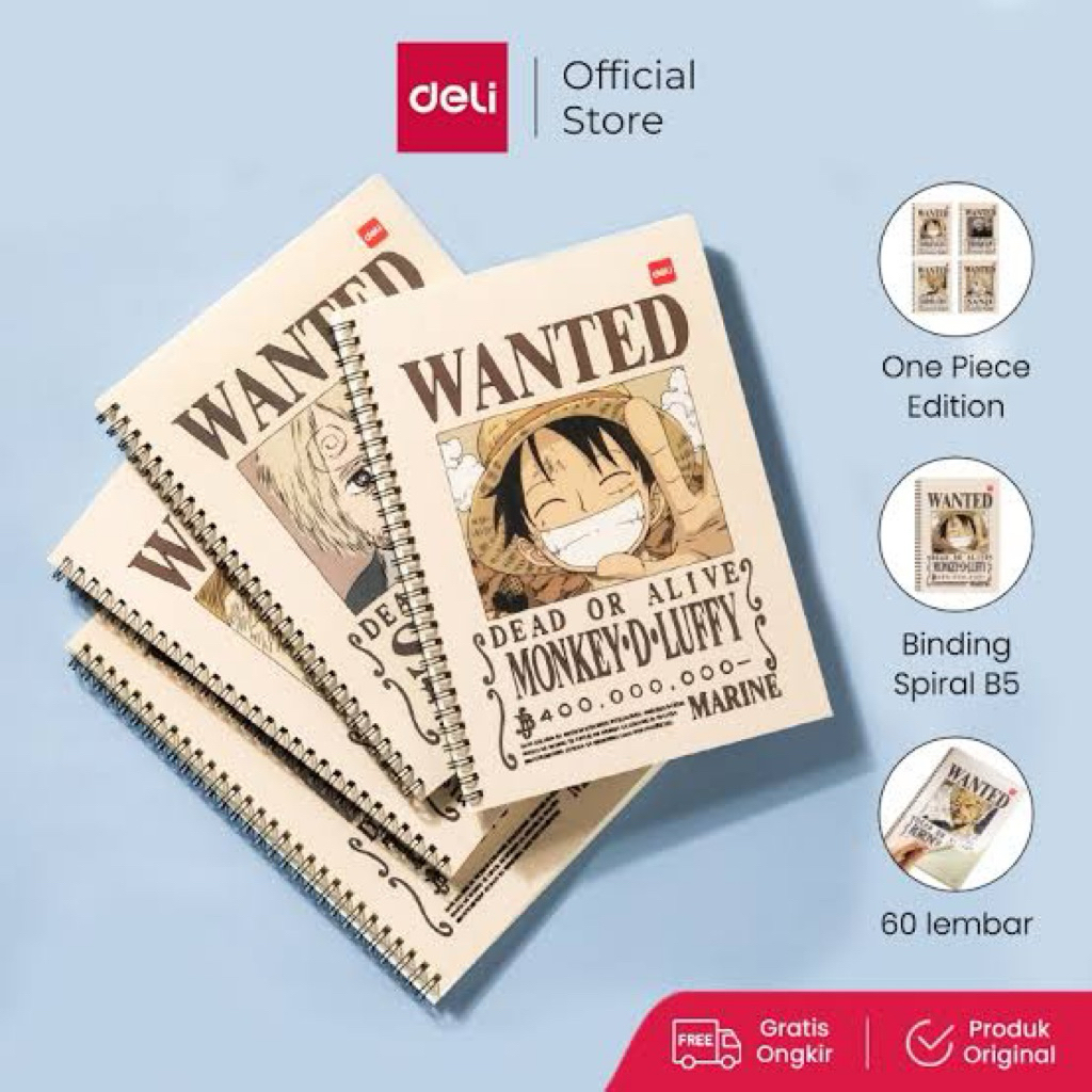 Miniso x Deli One Piece Book โน๊ตบุ๊ค / โน๊ตบุ๊ค