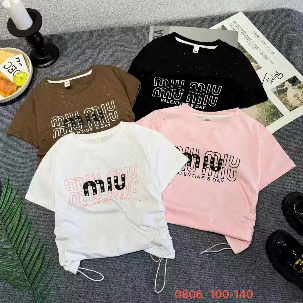 LS เด็ก | ขายส่งขายส่ง | 44-0806 เสื้อยืดเด็กผู้หญิง สูงสุด | 3-6 ปี | ราคาต่อ5ชิ้นไม่ต่อตัว