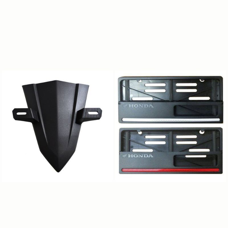 64302K1AN00ZA + 81110H01BLA – SAVING PACKAGE TIE COVER และ NUMBER PLATE HOLDER BEAT DELUXE ORI AMH