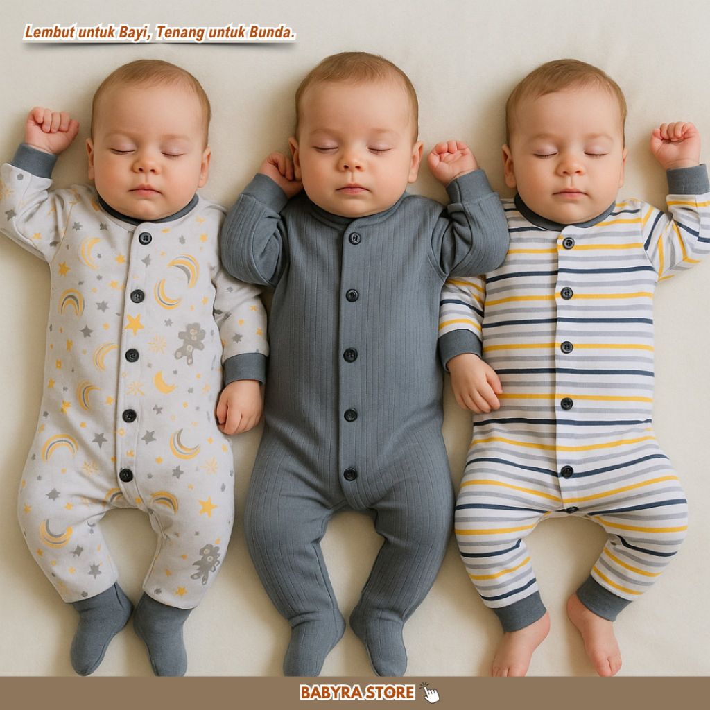 KATUN จัมเปอร์เด็กแรกเกิด 0-6 เดือน | ถุงนอนผ้าฝ้ายนุ่มหนา | Max BB 6kg - Abu Series - ร้าน Nafari B