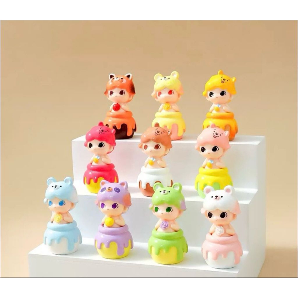 DMOO HONEY 3D Pop Mart Popbean กล่องตาบอดเครื่องประดับลูกปัด